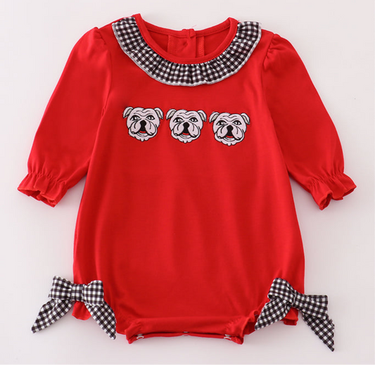Georgia Bulldog Ruffle Bubble